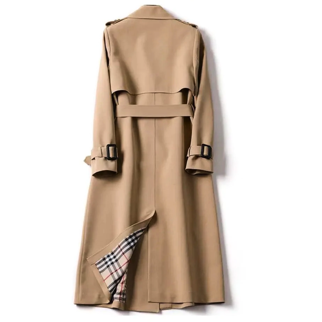 ELIZA & MAREN | BELTED LONG TRENCH COAT FOR WOMEN