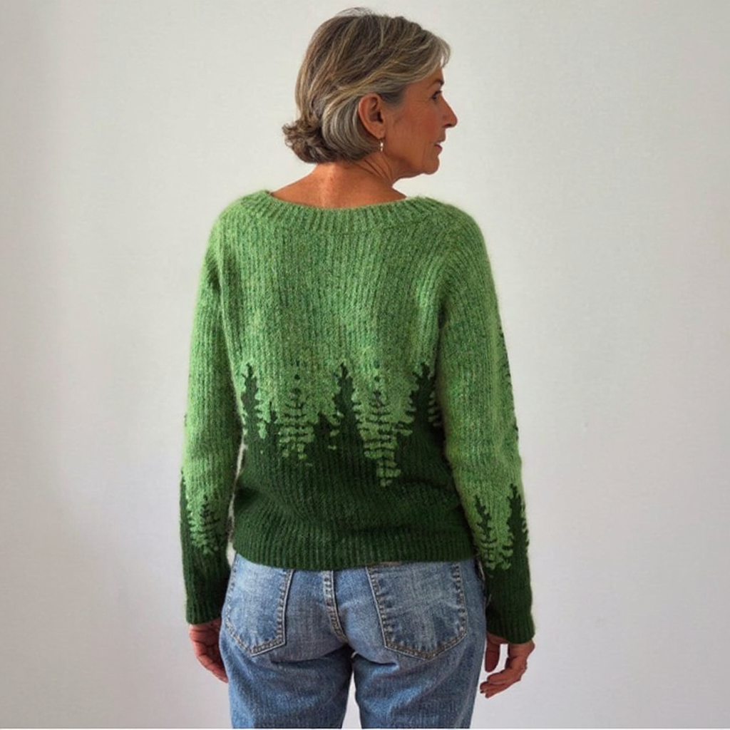 ELIZA & MAREN | EVERYDAY PATTERN KNIT SWEATER FOR WOMEN