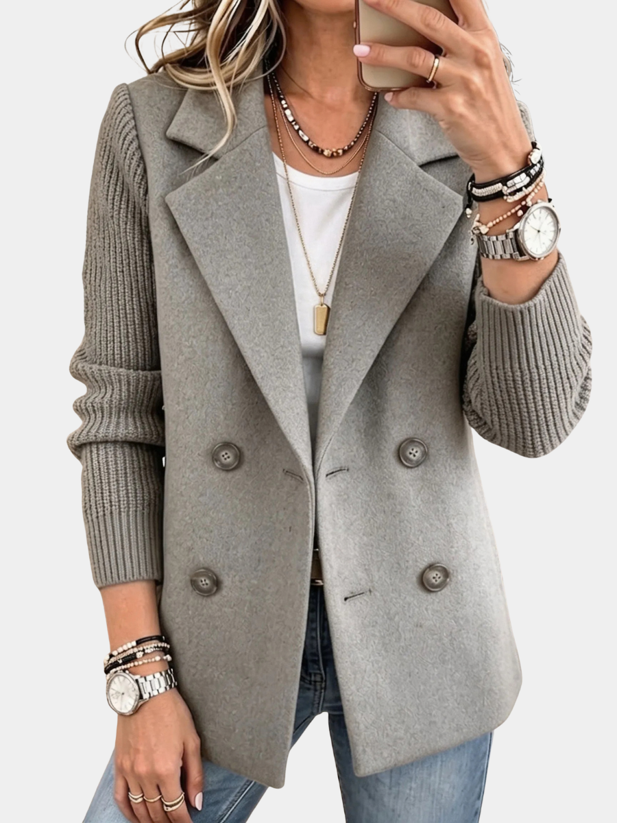 ELIZA & MAREN | KNIT SLEEVE BLAZER FOR WOMEN