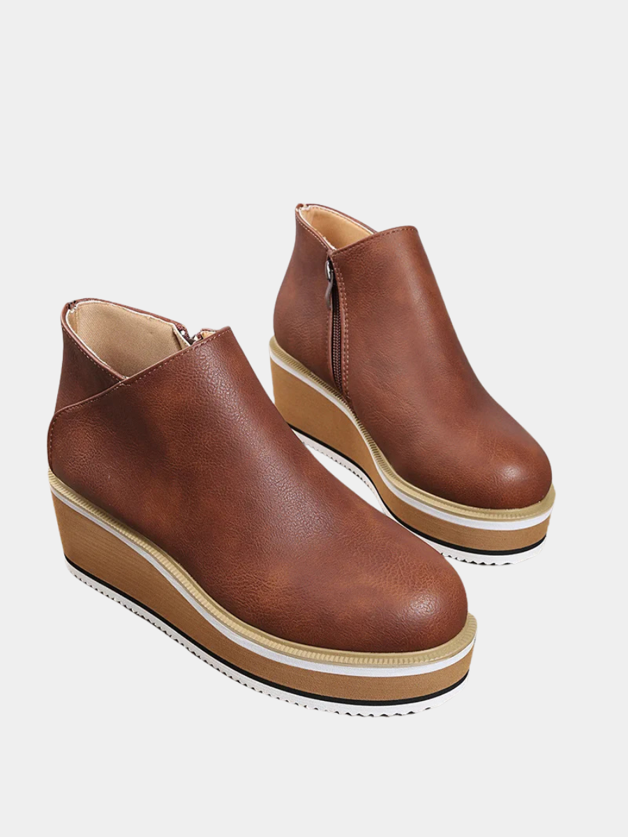 ELIZA & MAREN | WEDGE ANKLE BOOTS FOR WOMEN
