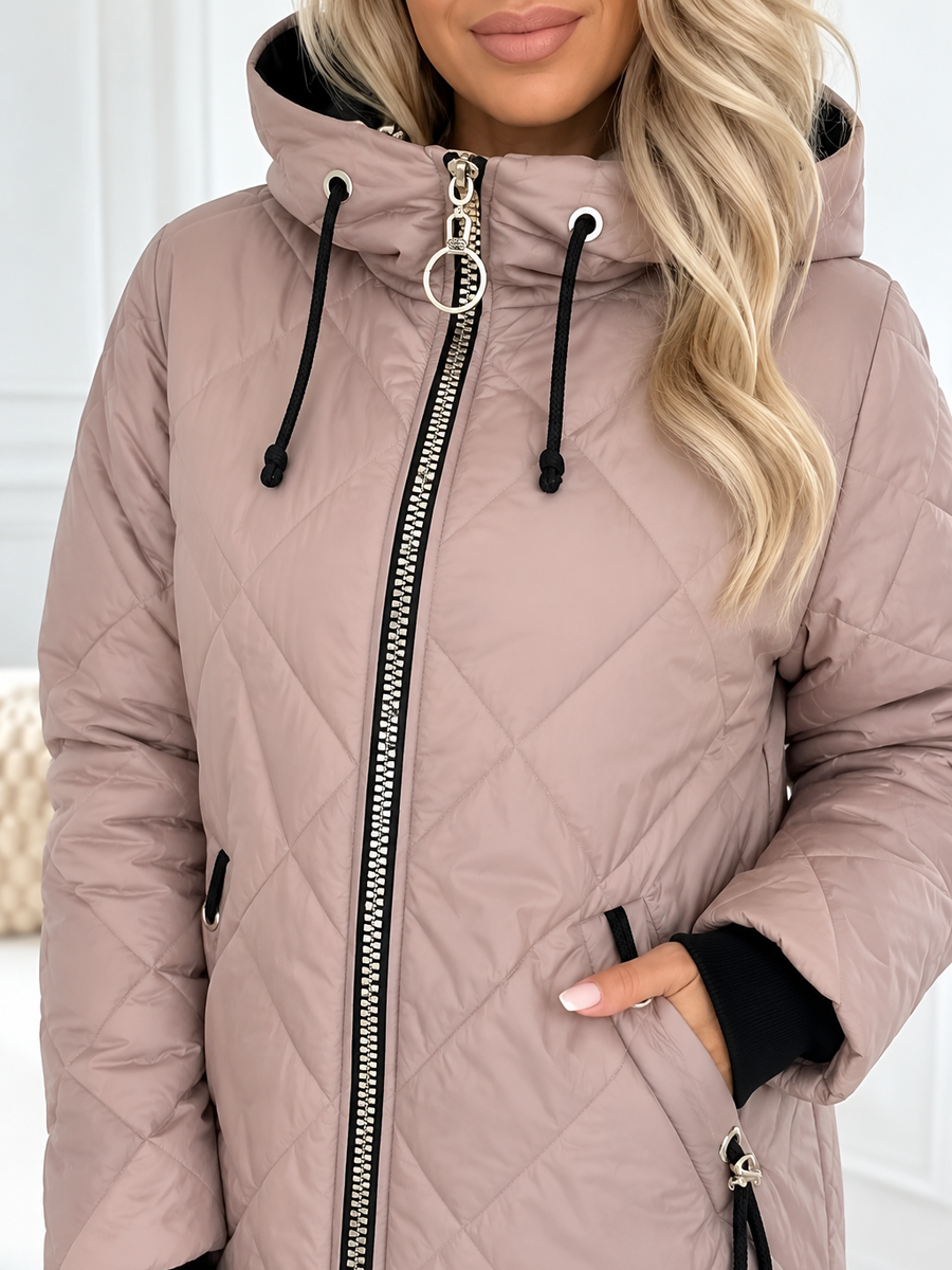 ELIZA & MAREN | HOODED QUILTED JACKET FOR WOMEN