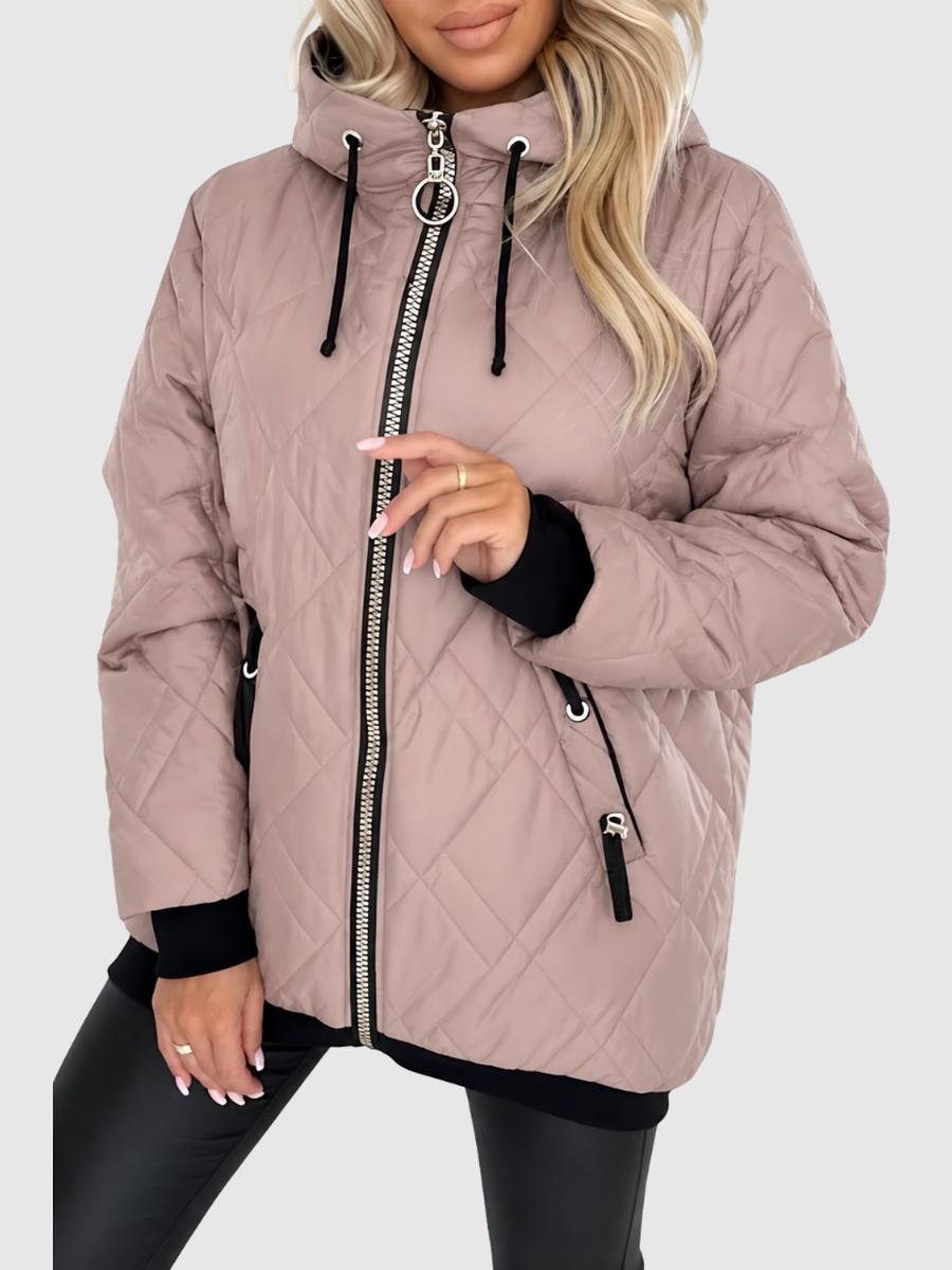 ELIZA & MAREN | HOODED QUILTED JACKET FOR WOMEN