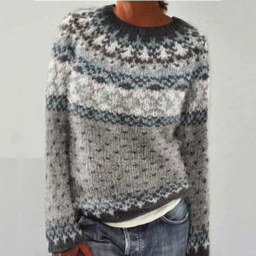 ELIZA & MAREN | CLASSIC RELAXED KNIT SWEATSHIRT FOR WOMEN