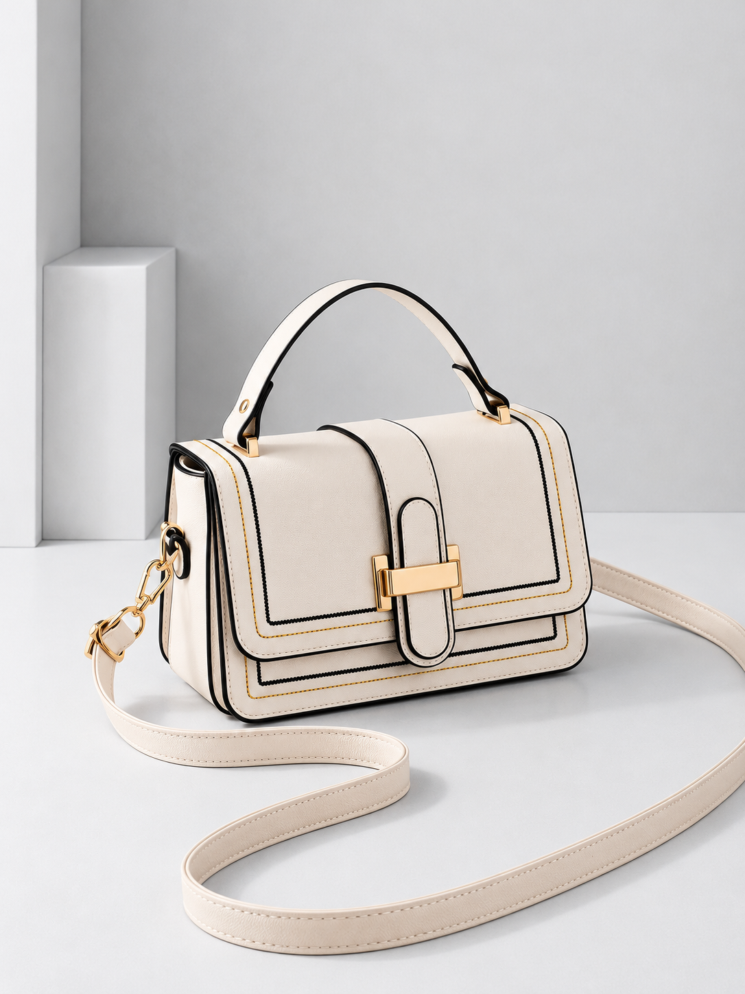 ELIZA & MAREN | COMPACT STRUCTURED SHOULDER BAG FOR WOMEN