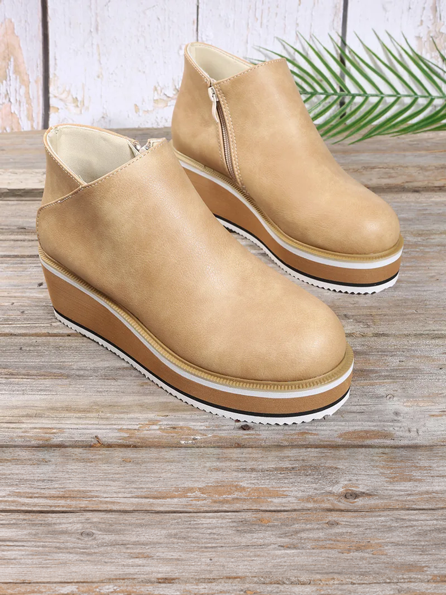 ELIZA & MAREN | WEDGE ANKLE BOOTS FOR WOMEN