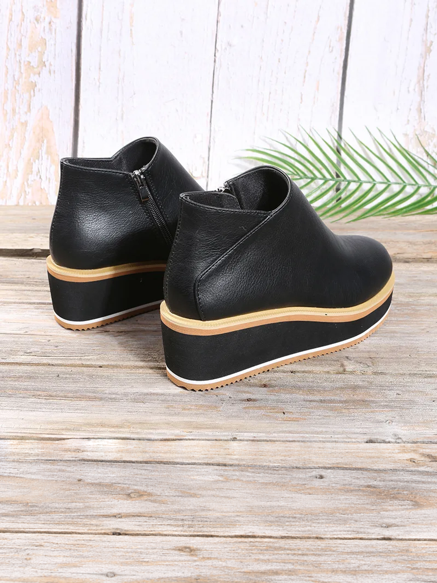 ELIZA & MAREN | WEDGE ANKLE BOOTS FOR WOMEN