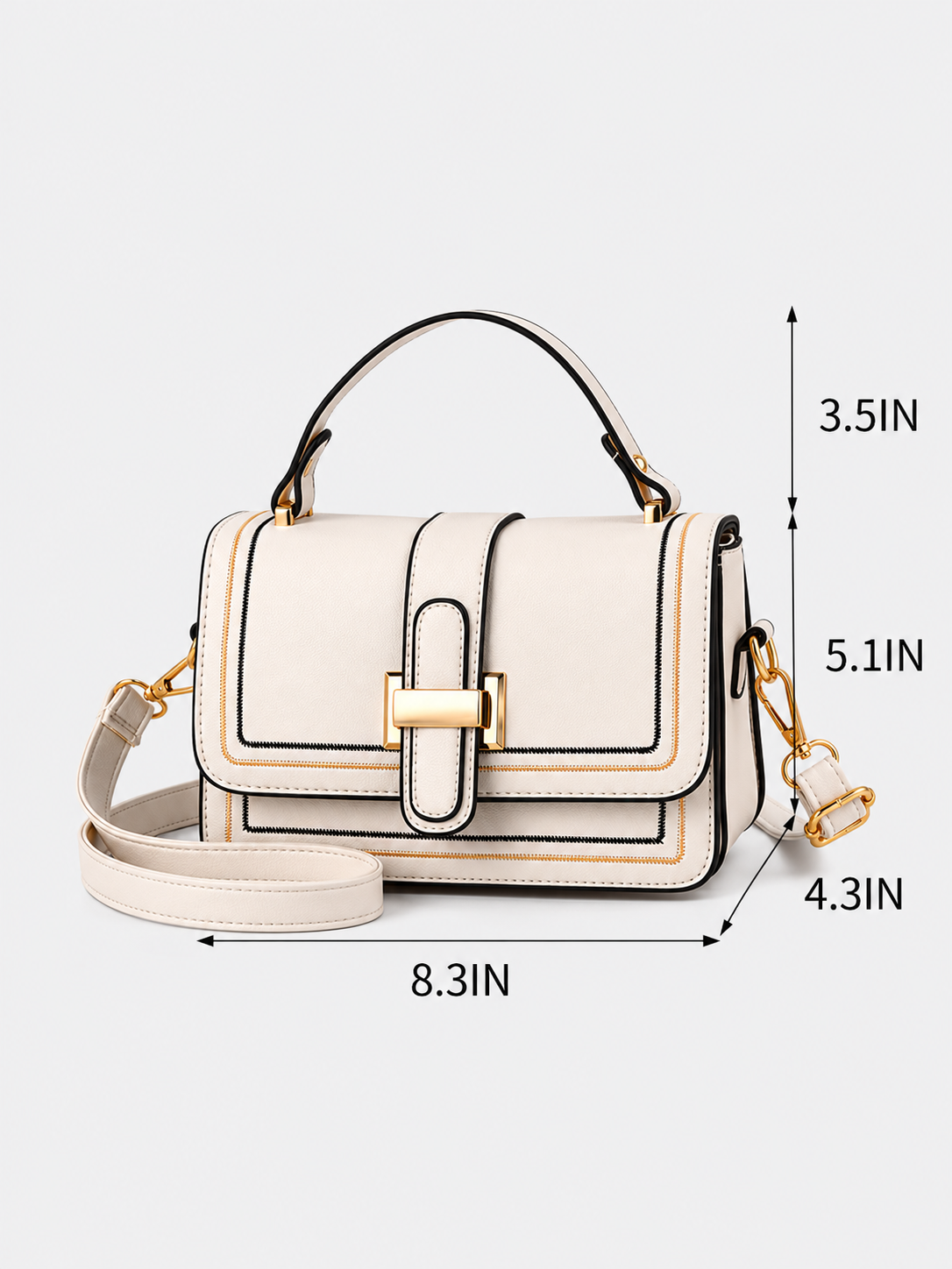 ELIZA & MAREN | COMPACT STRUCTURED SHOULDER BAG FOR WOMEN