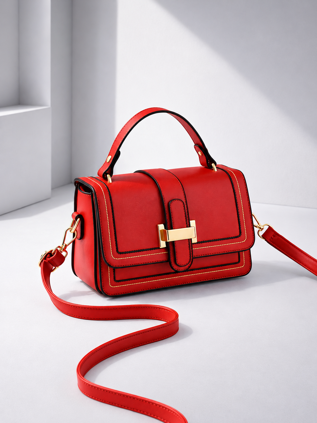 ELIZA & MAREN | COMPACT STRUCTURED SHOULDER BAG FOR WOMEN