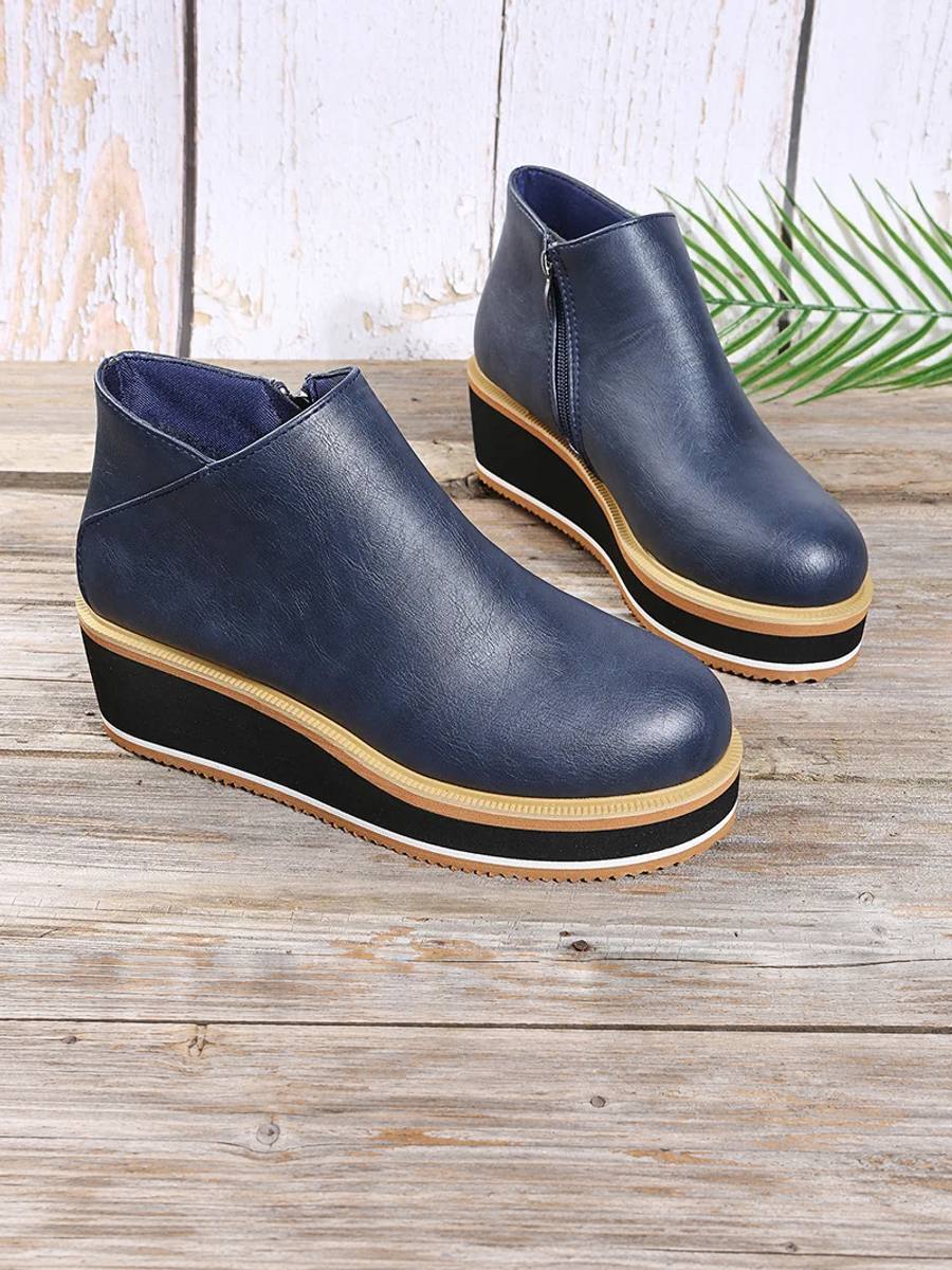 ELIZA & MAREN | WEDGE ANKLE BOOTS FOR WOMEN