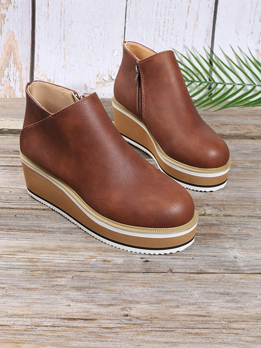 ELIZA & MAREN | WEDGE ANKLE BOOTS FOR WOMEN
