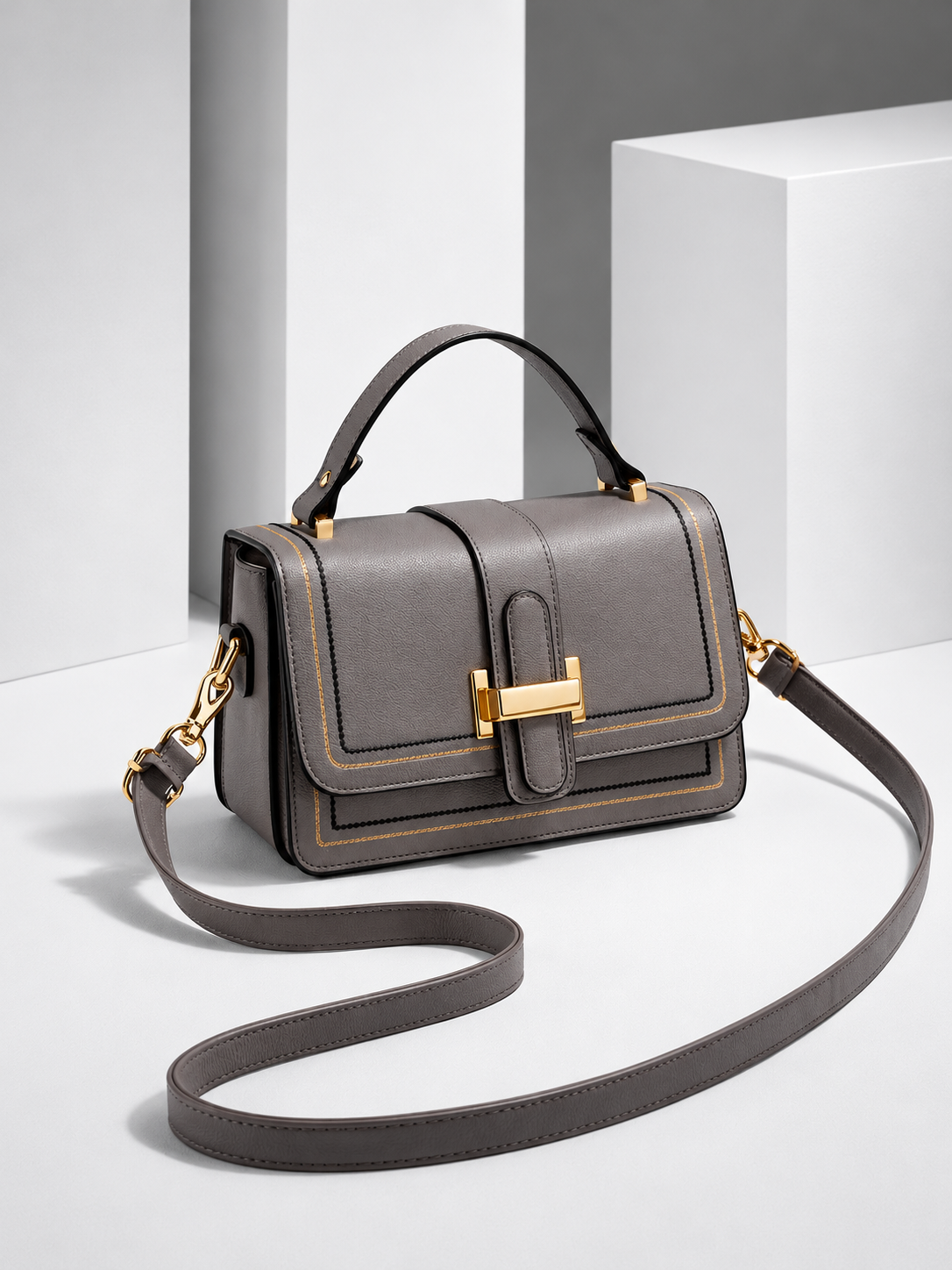 ELIZA & MAREN | COMPACT STRUCTURED SHOULDER BAG FOR WOMEN