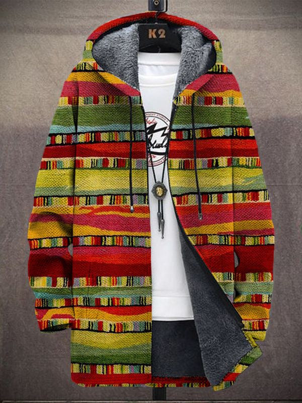 ELIZA & MAREN | RED YELLOW HOODED JACKET FOR WOMEN