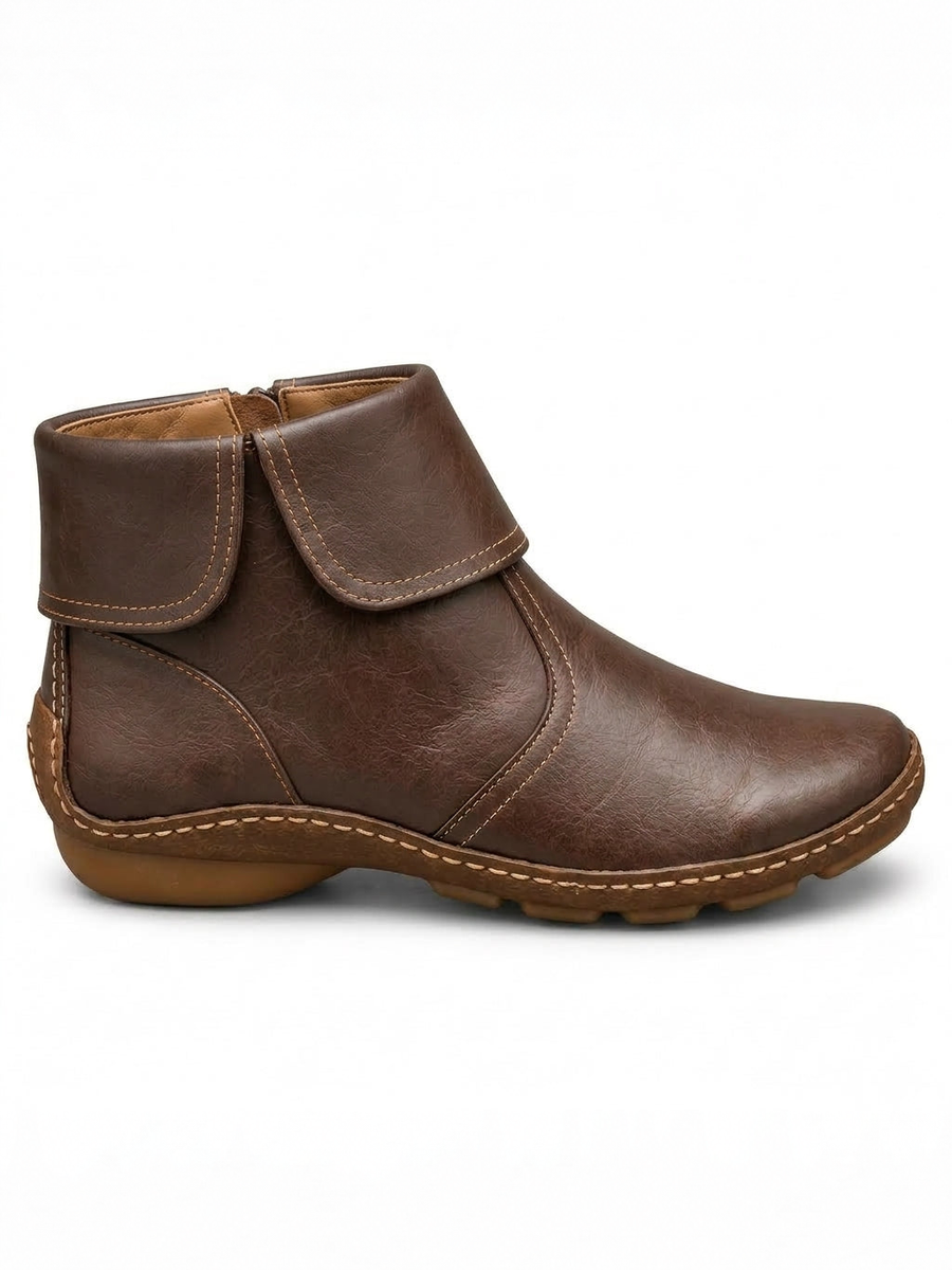 ELIZA & MAREN | ROUND TOE ANKLE BOOTS FOR WOMEN