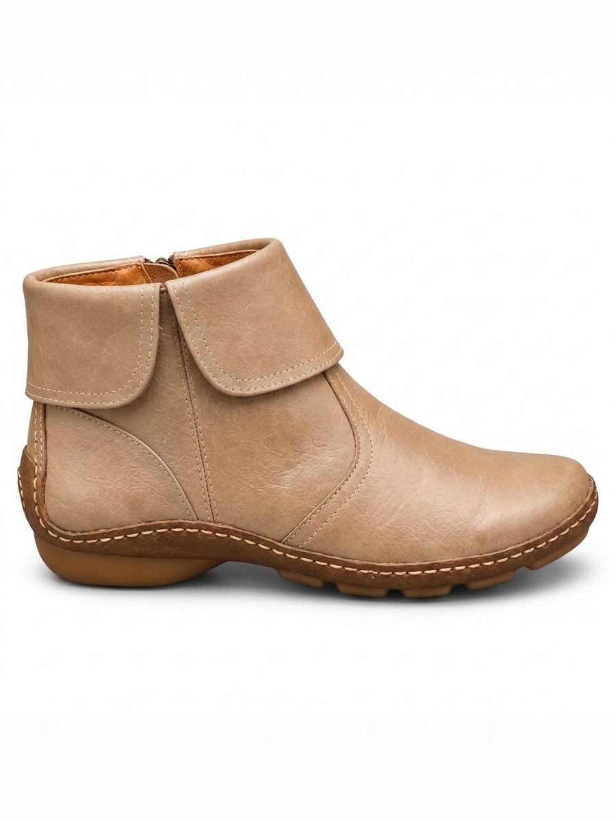 ELIZA & MAREN | ROUND TOE ANKLE BOOTS FOR WOMEN