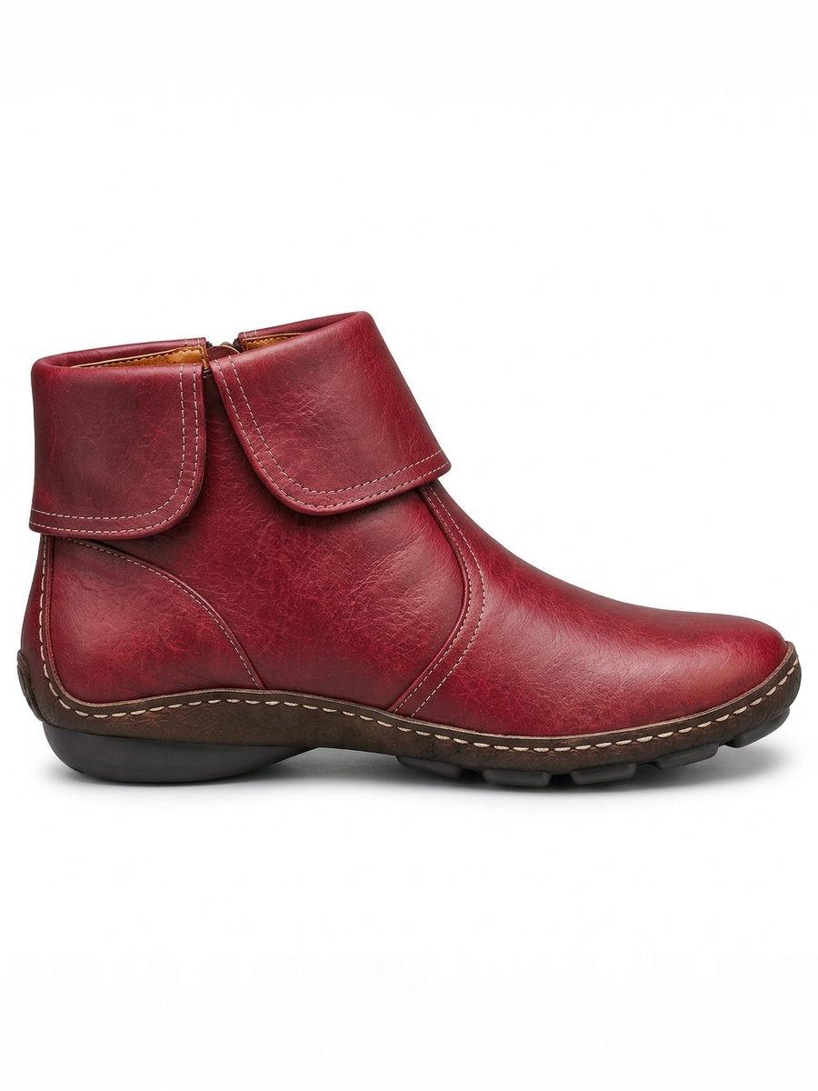 ELIZA & MAREN | ROUND TOE ANKLE BOOTS FOR WOMEN
