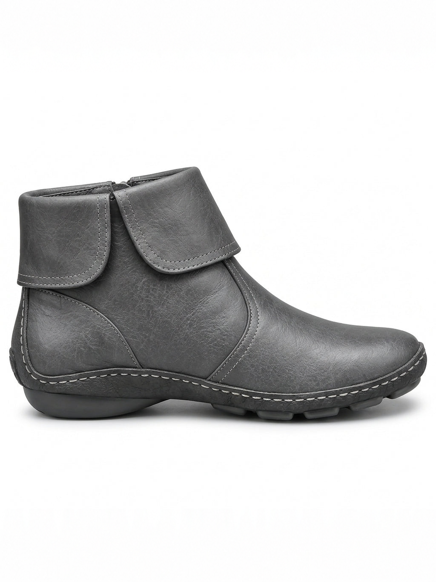 ELIZA & MAREN | ROUND TOE ANKLE BOOTS FOR WOMEN