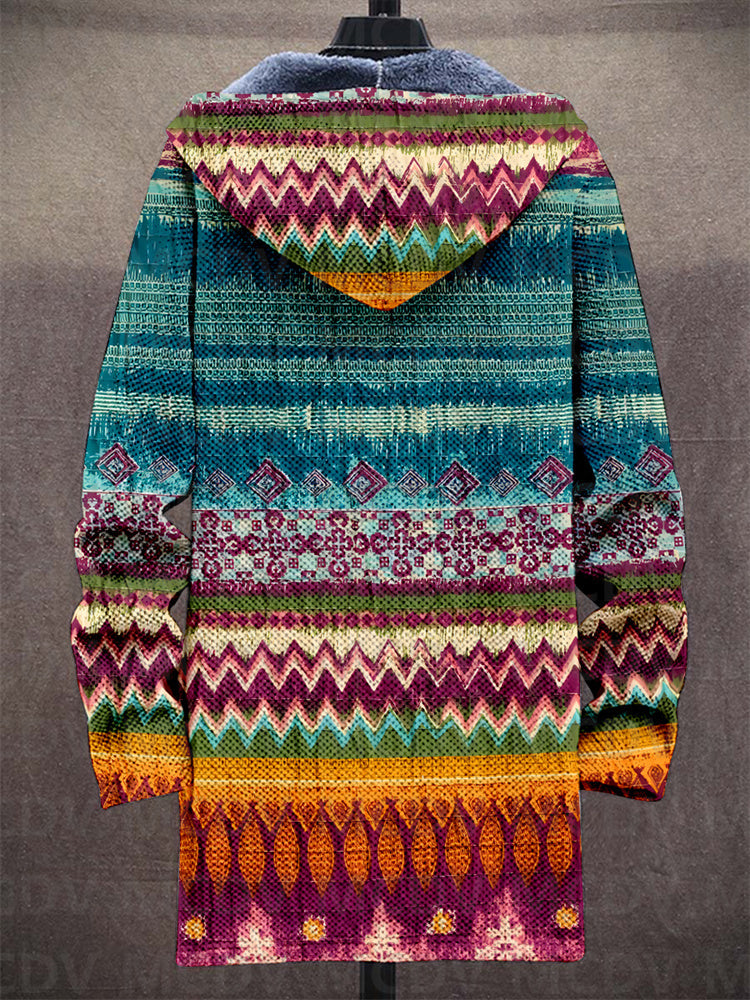 ELIZA & MAREN | TEAL MAGENTA HOODED CARDIGAN FOR WOMEN