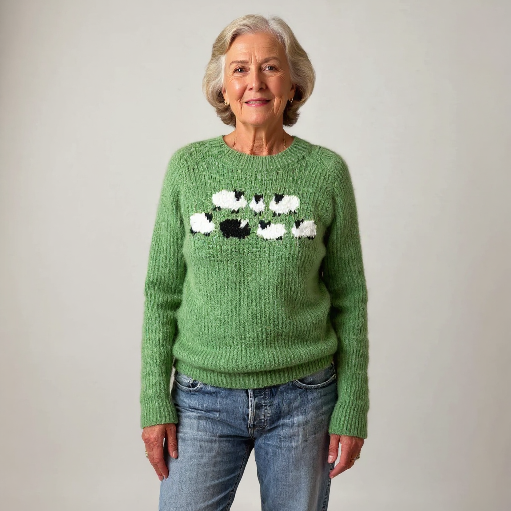 ELIZA & MAREN | SOFT LOOK VINTAGE SWEATER FOR WOMEN