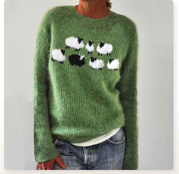 ELIZA & MAREN | SOFT LOOK VINTAGE SWEATER FOR WOMEN