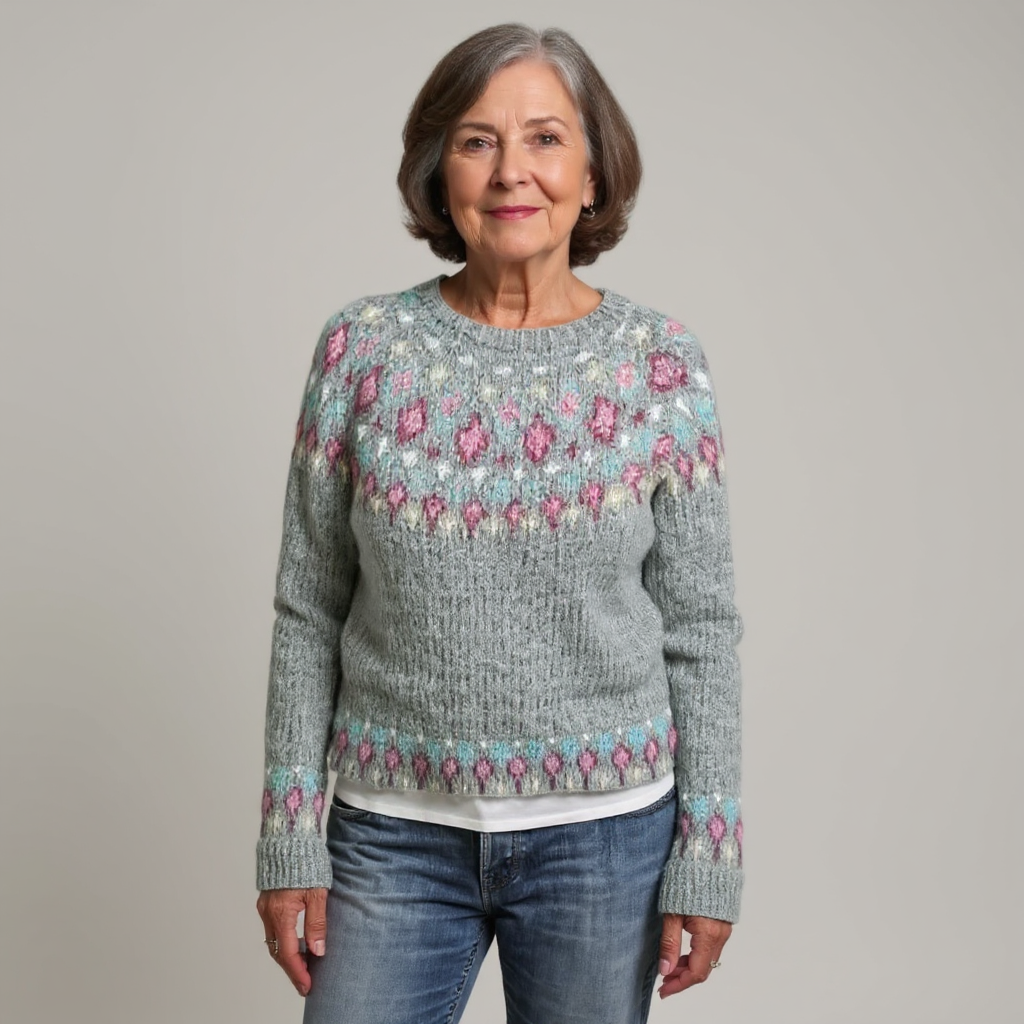 ELIZA & MAREN | RETRO RELAXED KNIT JUMPER FOR WOMEN
