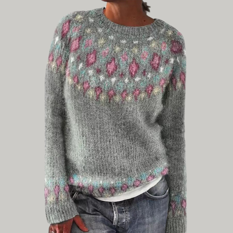 ELIZA & MAREN | RETRO RELAXED KNIT JUMPER FOR WOMEN