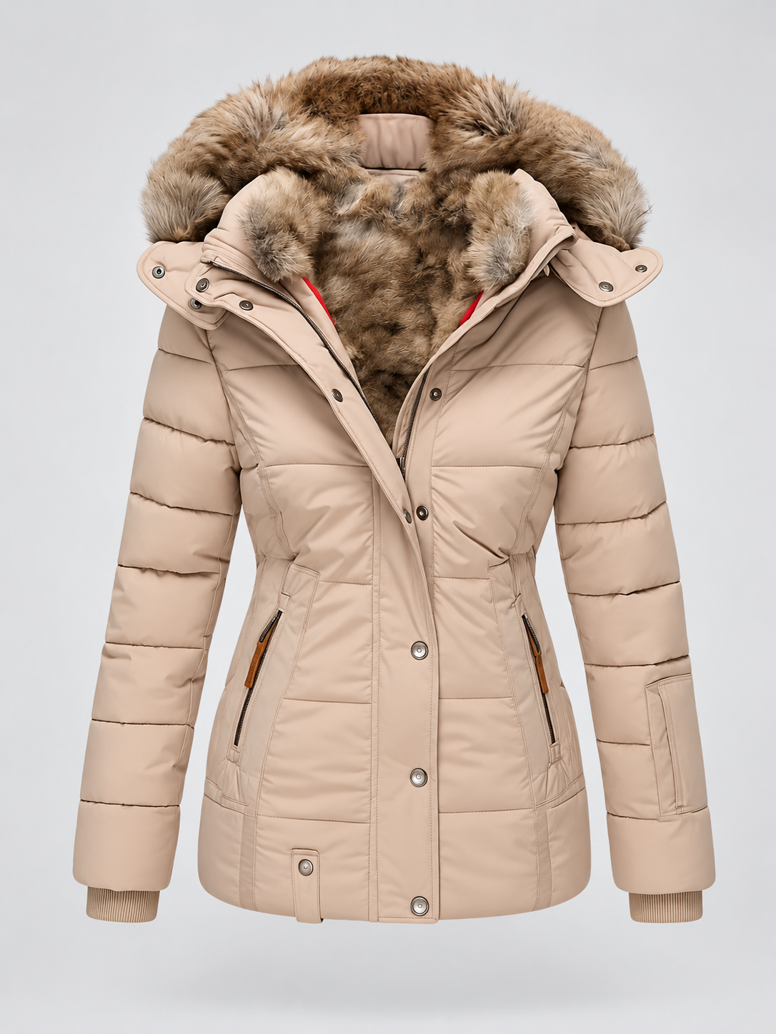 ELIZA & MAREN | HOODED QUILTED WINTER COAT FOR WOMEN