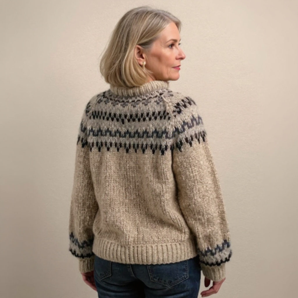 ELIZA & MAREN | LOOSE VINTAGE KNIT PULLOVER FOR WOMEN