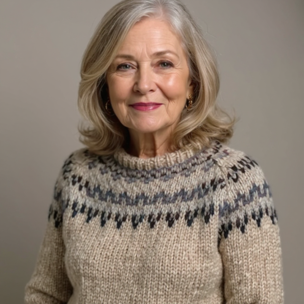 ELIZA & MAREN | LOOSE VINTAGE KNIT PULLOVER FOR WOMEN