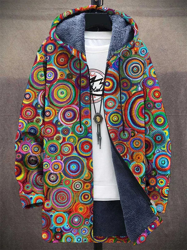 ELIZA & MAREN | VIBRANT RAINBOW HOODED CARDIGAN FOR WOMEN