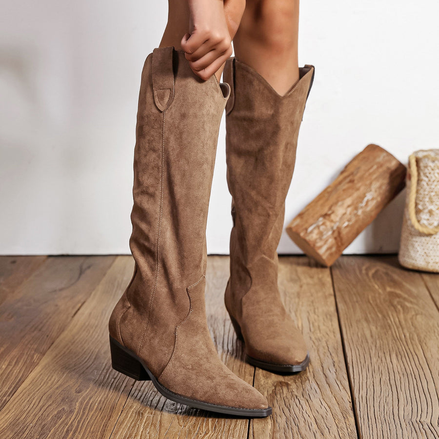 ELIZA & MAREN | WESTERN POINTED TALL BOOTS FOR WOMEN