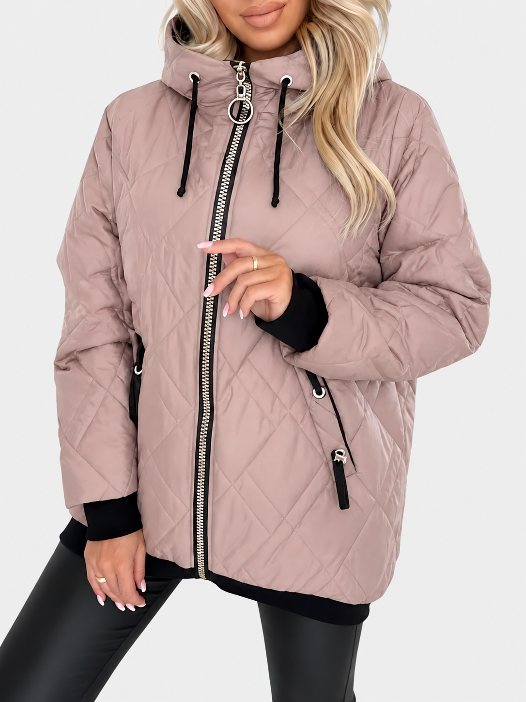 ELIZA & MAREN | HOODED QUILTED JACKET FOR WOMEN