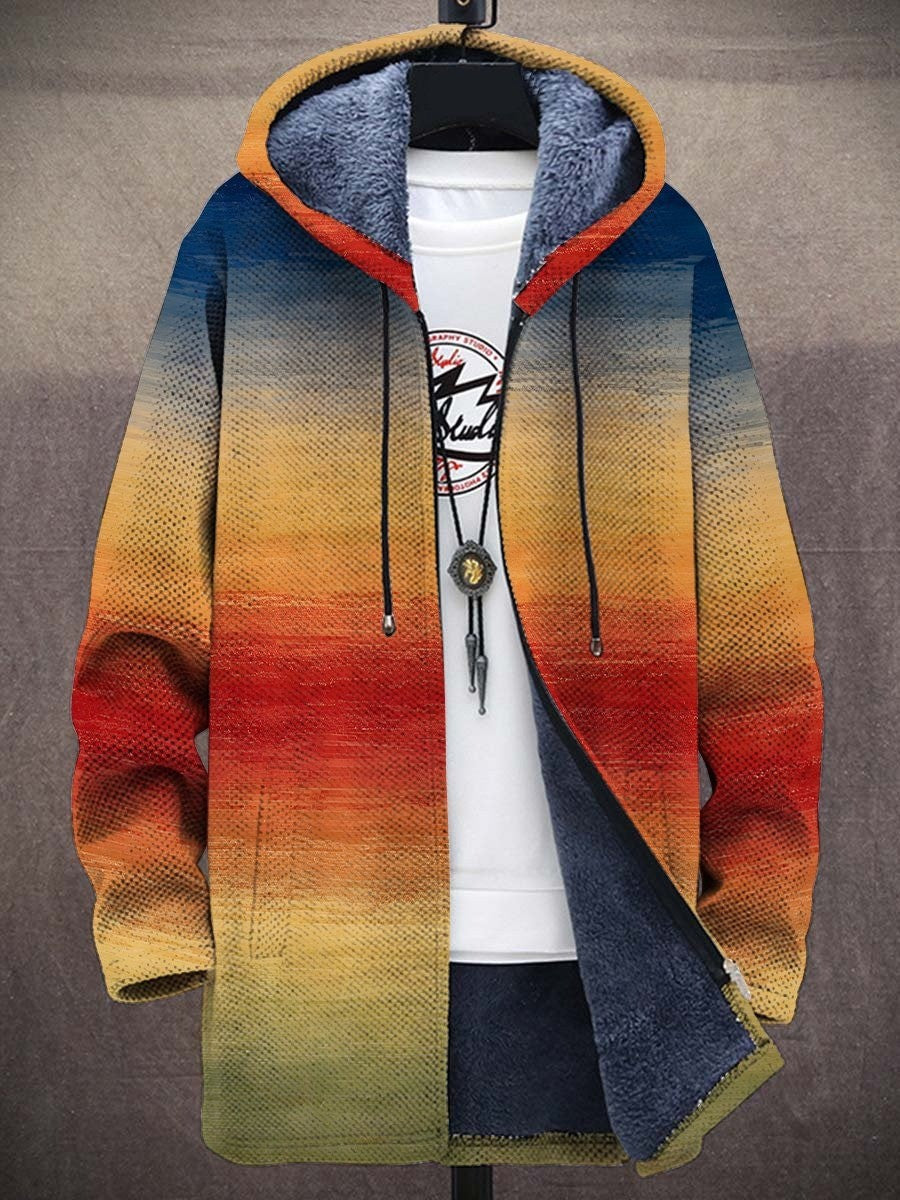 ELIZA & MAREN | BLUE ORANGE GRADIENT CARDIGAN FOR WOMEN
