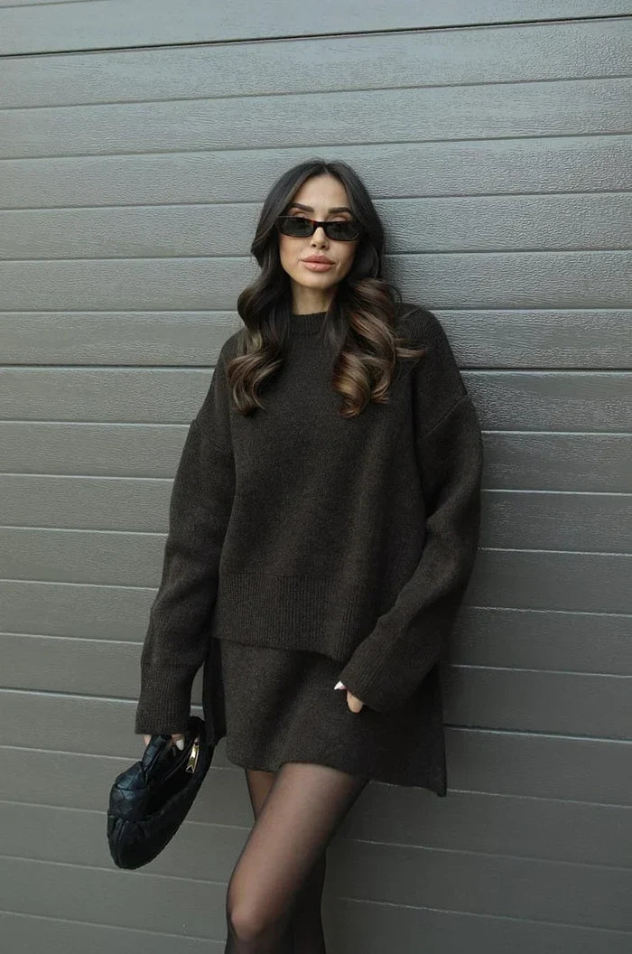 ELIZA & MAREN | KNIT SKIRT SET FOR WOMEN