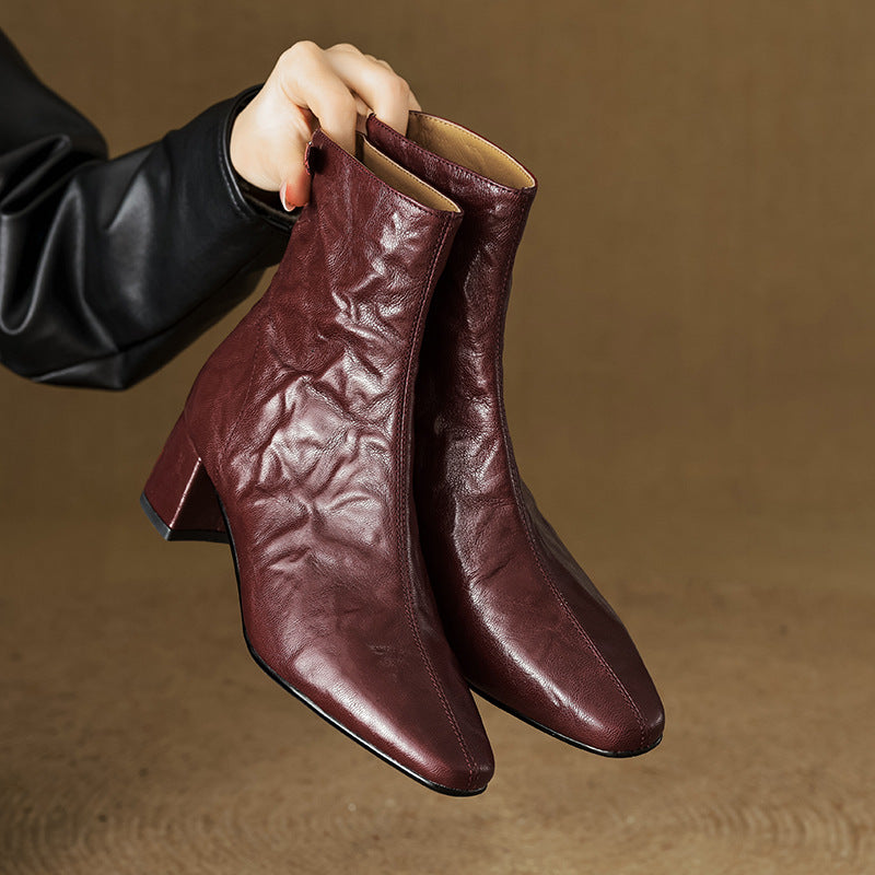 ELIZA & MAREN | MINIMAL HEEL ANKLE BOOTS FOR WOMEN