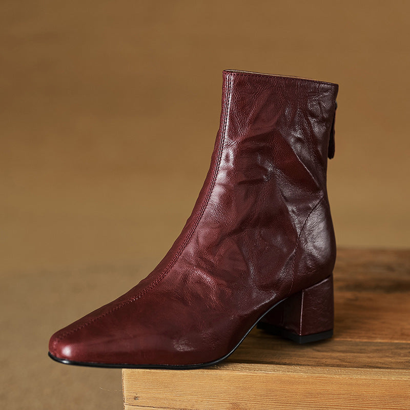 ELIZA & MAREN | MINIMAL HEEL ANKLE BOOTS FOR WOMEN