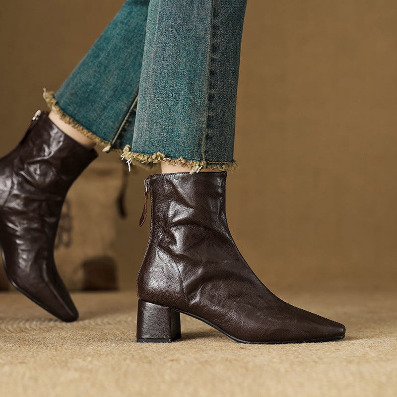 ELIZA & MAREN | MINIMAL HEEL ANKLE BOOTS FOR WOMEN