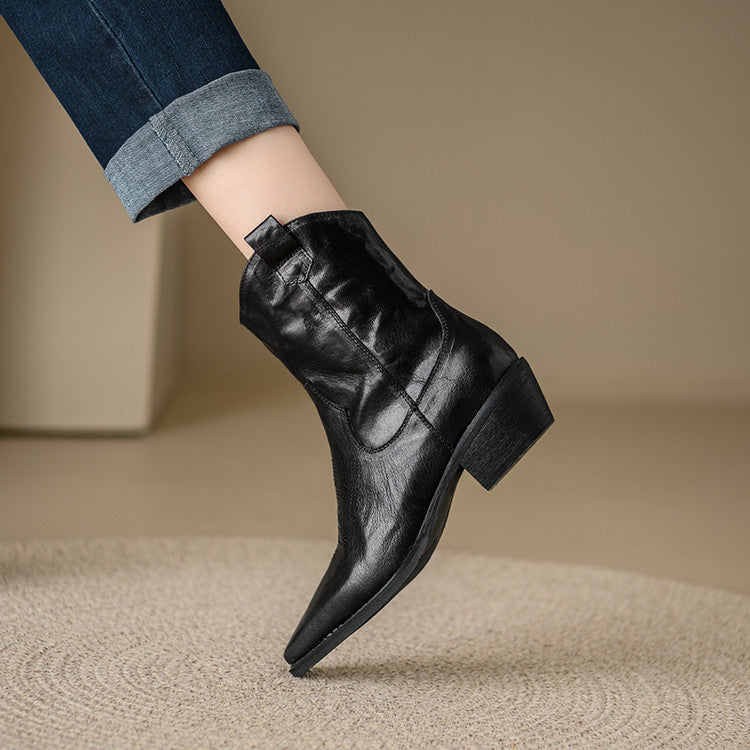 ELIZA & MAREN | WESTERN SQUARE TOE BOOTS FOR WOMEN