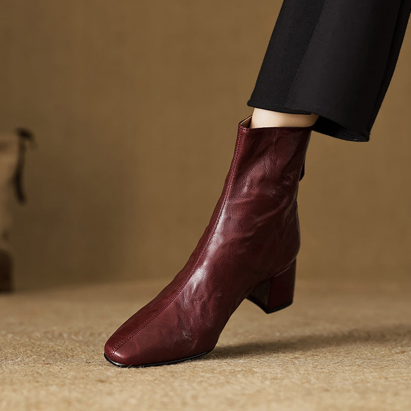 ELIZA & MAREN | MINIMAL HEEL ANKLE BOOTS FOR WOMEN