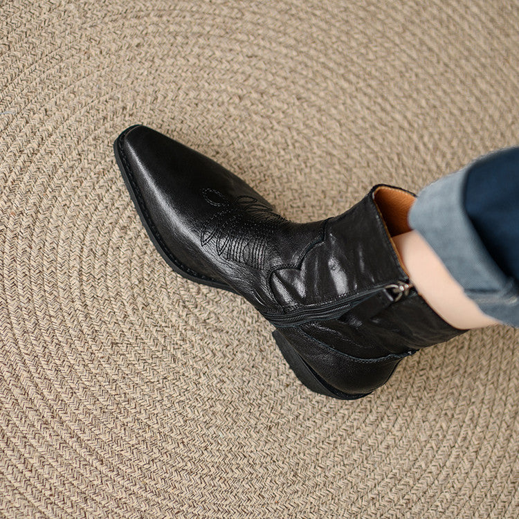 ELIZA & MAREN | WESTERN SQUARE TOE BOOTS FOR WOMEN