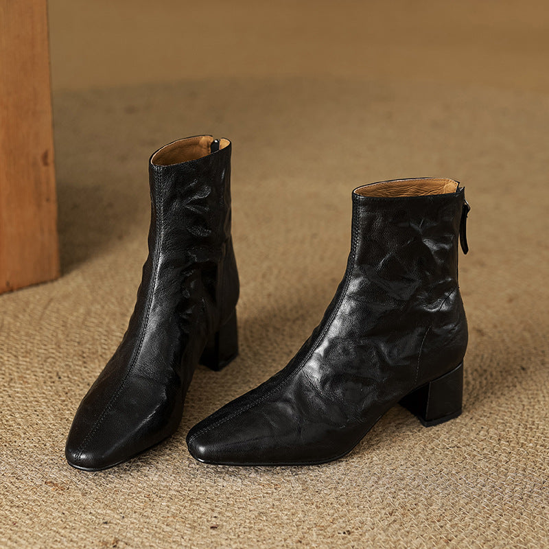 ELIZA & MAREN | MINIMAL HEEL ANKLE BOOTS FOR WOMEN
