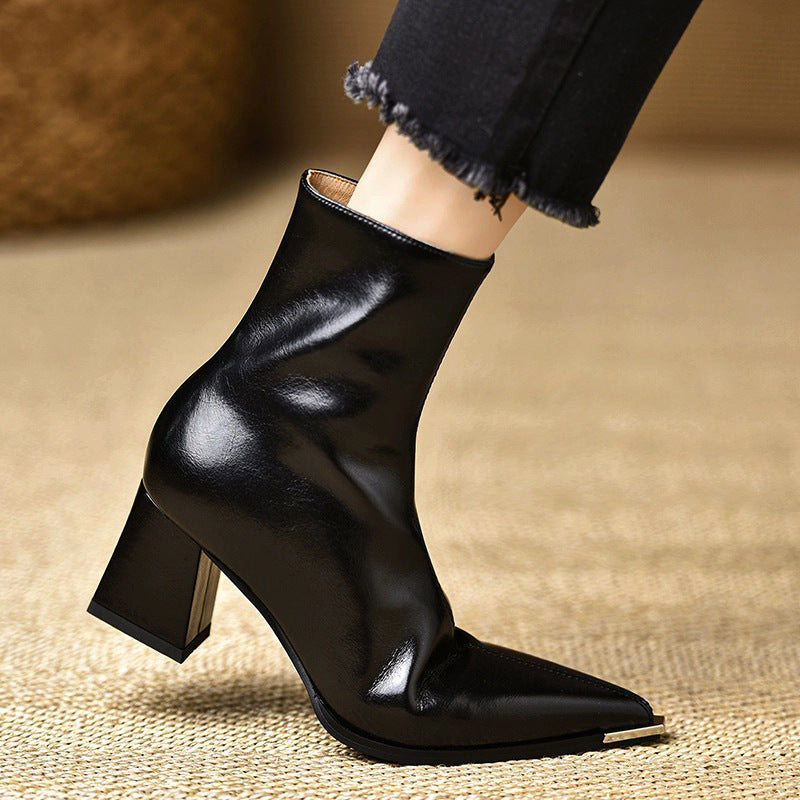 ELIZA & MAREN | POINTED TOE CLASSIC BOOTS FOR WOMEN
