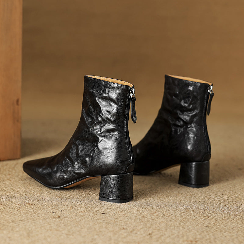 ELIZA & MAREN | MINIMAL HEEL ANKLE BOOTS FOR WOMEN