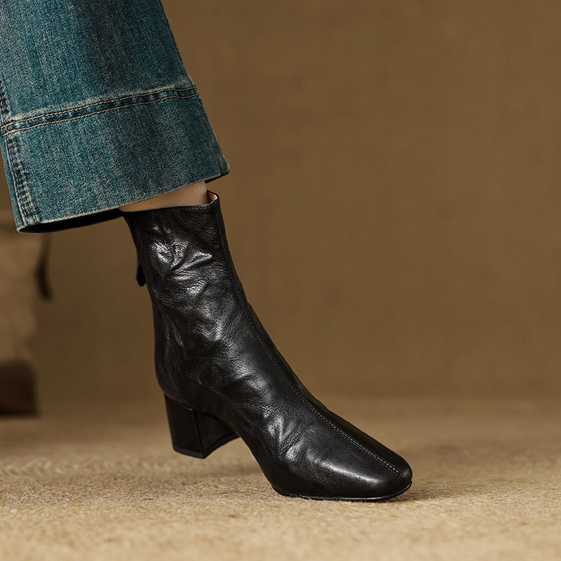 ELIZA & MAREN | MINIMAL HEEL ANKLE BOOTS FOR WOMEN