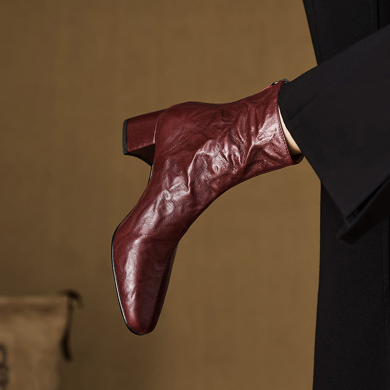 ELIZA & MAREN | MINIMAL HEEL ANKLE BOOTS FOR WOMEN