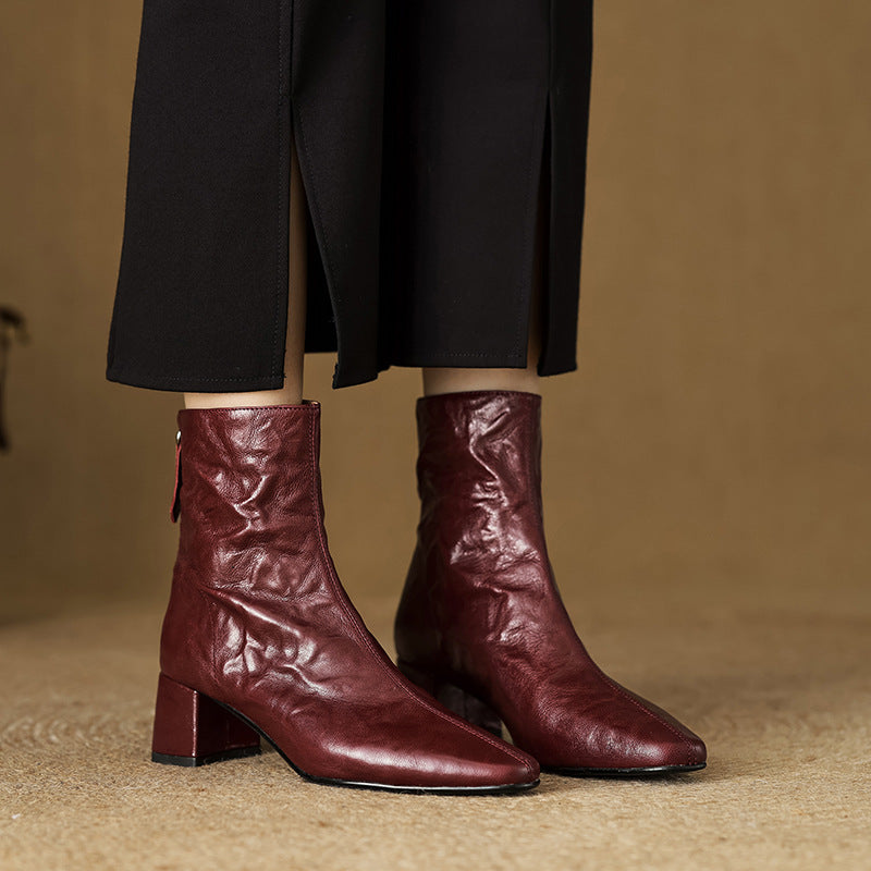 ELIZA & MAREN | MINIMAL HEEL ANKLE BOOTS FOR WOMEN