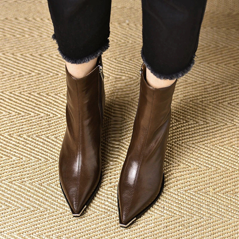 ELIZA & MAREN | POINTED TOE CLASSIC BOOTS FOR WOMEN
