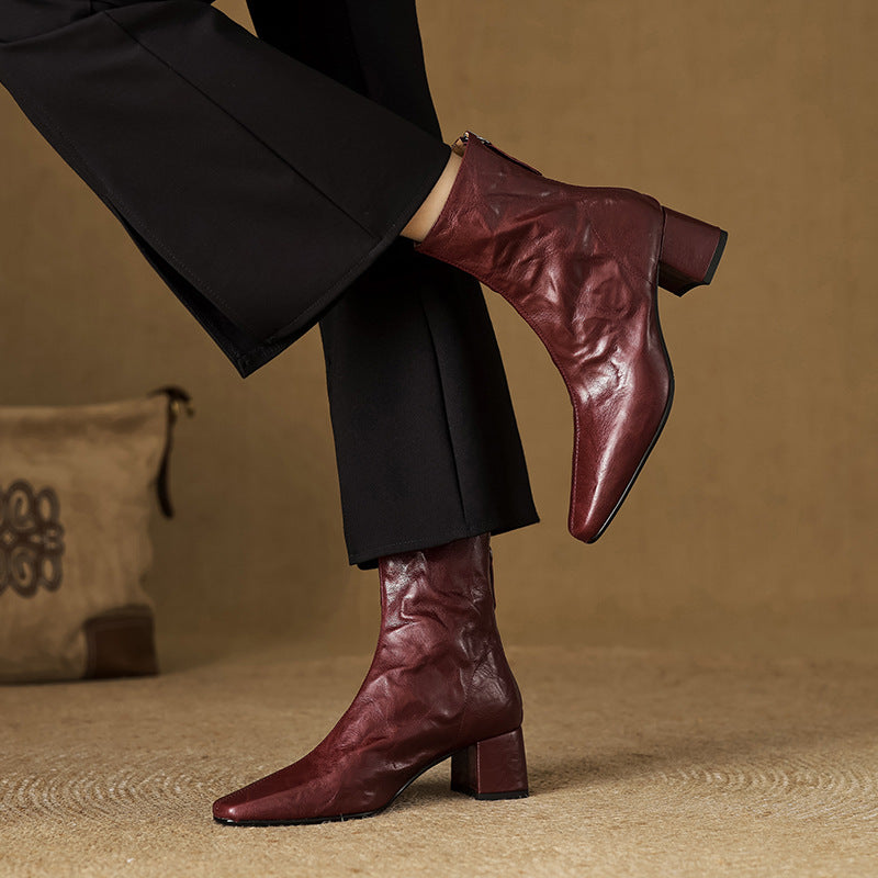 ELIZA & MAREN | MINIMAL HEEL ANKLE BOOTS FOR WOMEN