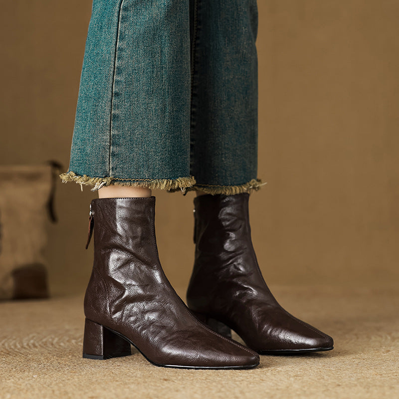 ELIZA & MAREN | MINIMAL HEEL ANKLE BOOTS FOR WOMEN