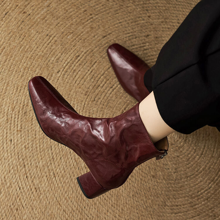 ELIZA & MAREN | MINIMAL HEEL ANKLE BOOTS FOR WOMEN