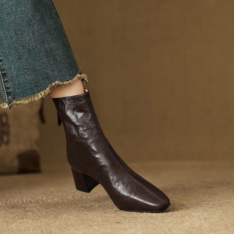 ELIZA & MAREN | MINIMAL HEEL ANKLE BOOTS FOR WOMEN